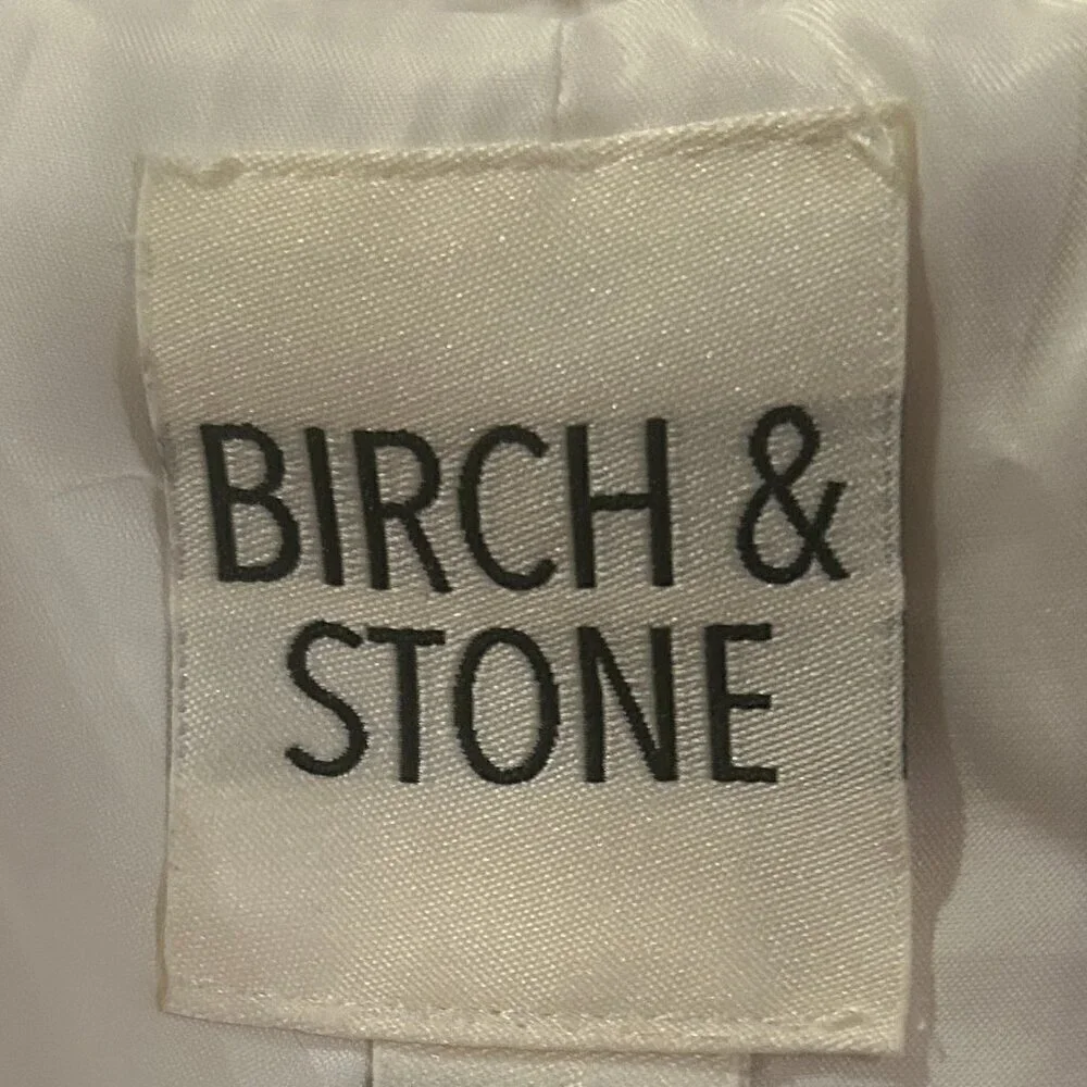 Birch & Stone SZ12 Girls Ivory Sherpa Parka Jacket Y2K Comfy Outdoor Layering Pi